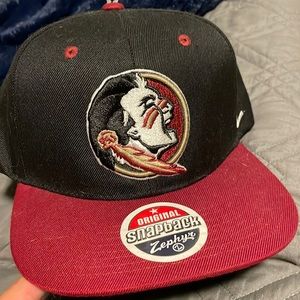 Florida State University Snap Back Hat Black